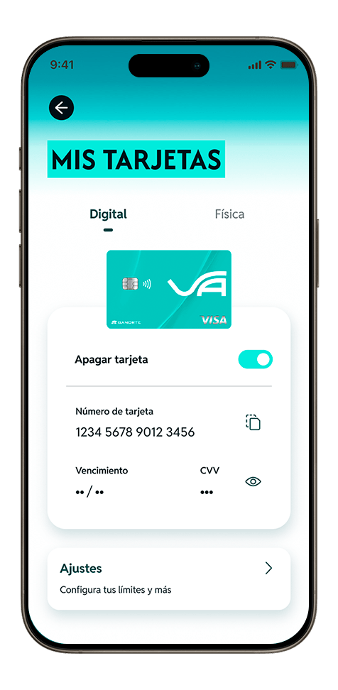 Aplicación, tarjeta, crédito, débito, digital, accesible